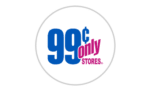 A Blue And Pink Logo In The Middle Of A Circle.